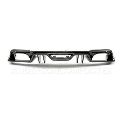 2018 - 2023 FORD MUSTANG TYPE-AR CARBON FIBER QUAD TIP REAR DIFFUSER