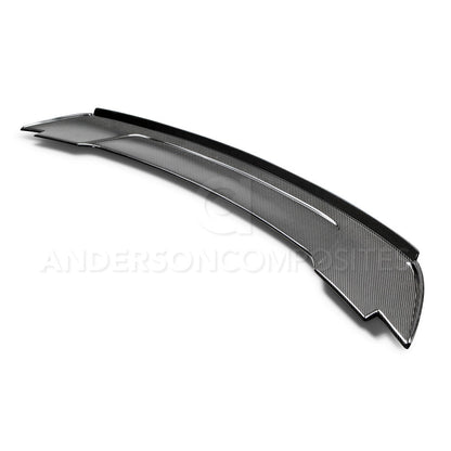 2015 - 2023 Mustang Carbon Fiber Track Pack Style Spoiler with Adjustable Wicker Bill