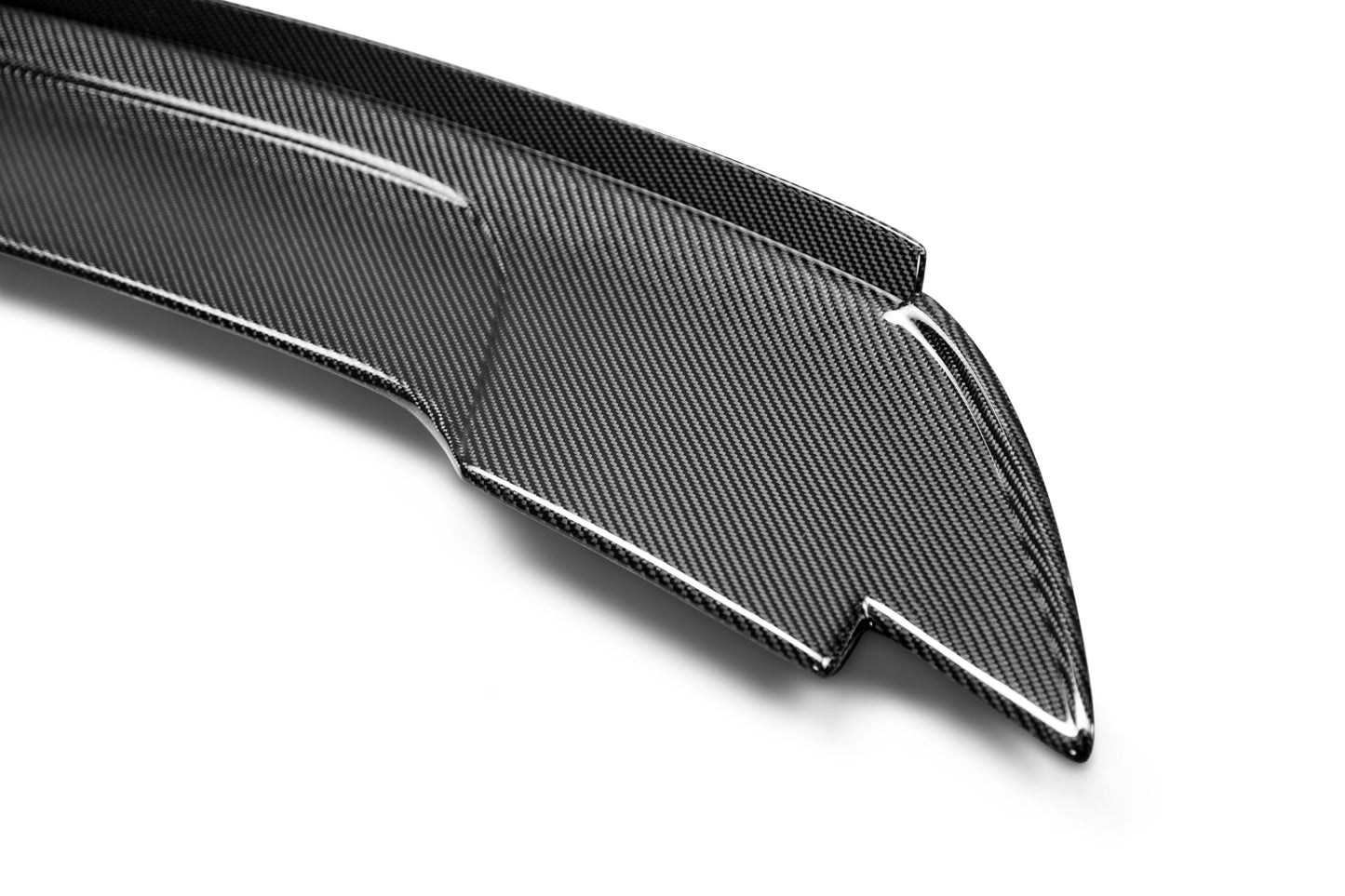 2015 - 2023 Mustang Carbon Fiber Track Pack Style Spoiler with Adjustable Wicker Bill
