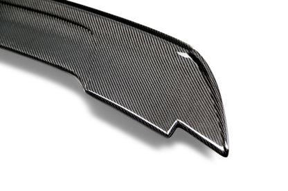 2015 - 2023 Mustang Carbon Fiber Track Pack Style Spoiler with Adjustable Wicker Bill