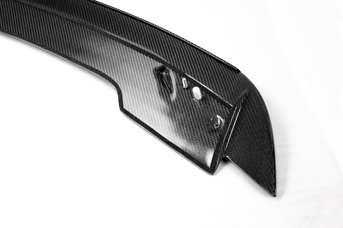 2015 - 2023 Mustang Carbon Fiber Track Pack Style Spoiler with Adjustable Wicker Bill