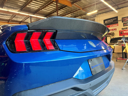 2024 Ford Mustang Carbon Fiber Integrated Decklid Spoiler Module