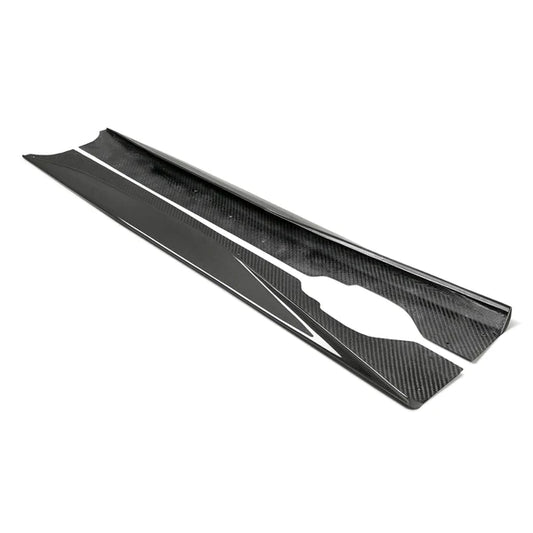Anderson Composites carbon fiber side skirt extensions for Corvette C8