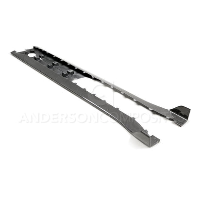 2020 - 2023 Mustang Shelby GT500 Carbon Fiber Side Rocker Panel Splitters