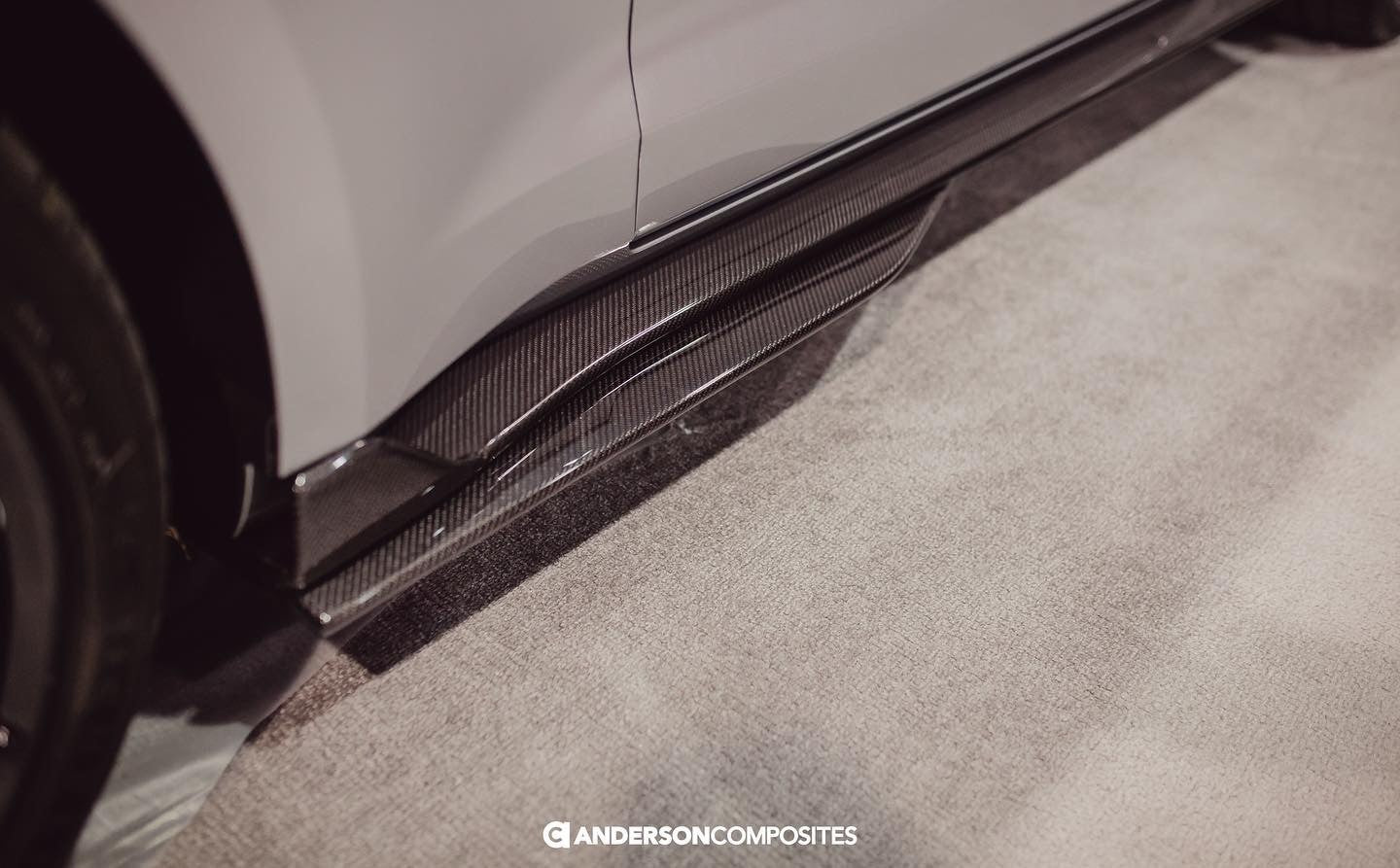 2020 - 2023 Mustang Shelby GT500 Carbon Fiber Side Rocker Panel Splitters