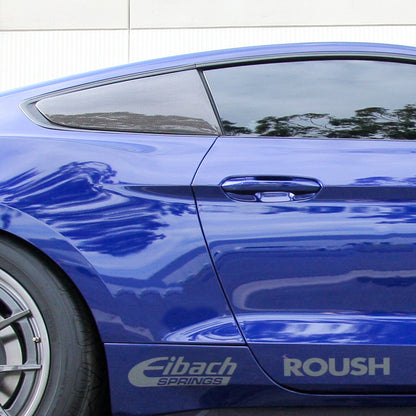 2015 - 2023 Mustang Carbon Fiber Type-Flat Side Window Louvers (Pair)