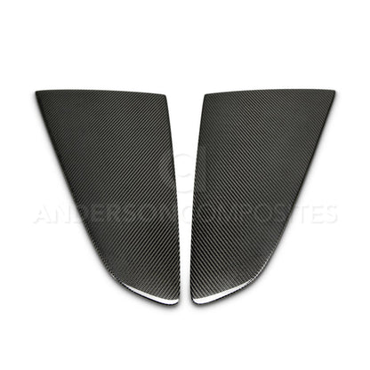 2015 - 2023 MUSTANG CARBON FIBER TYPE-FLAT SIDE WINDOW LOUVERS (PAIR)