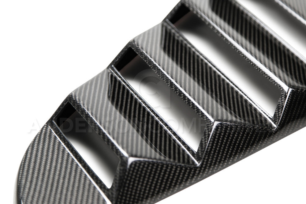 2015 - 2023 Mustang Carbon Fiber Type-Vented Side Window Louvers (Pair)