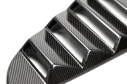2015 - 2023 Mustang Carbon Fiber Type-Vented Side Window Louvers (Pair)