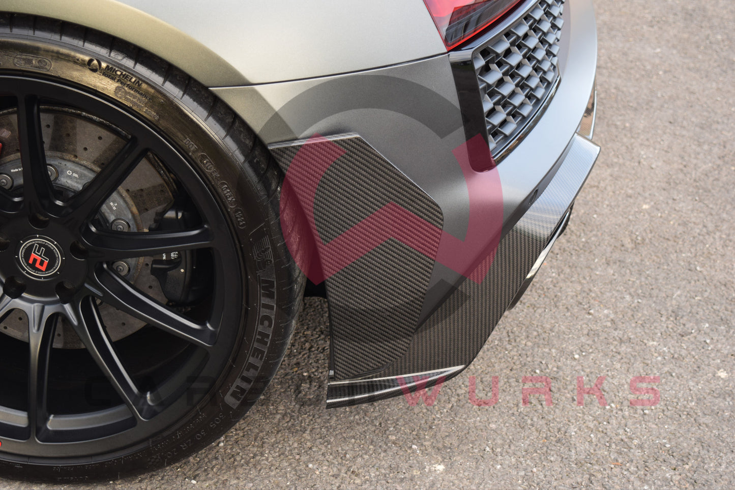 Audi R8 4S Facelift GT Carbon Fibre Rear Canards