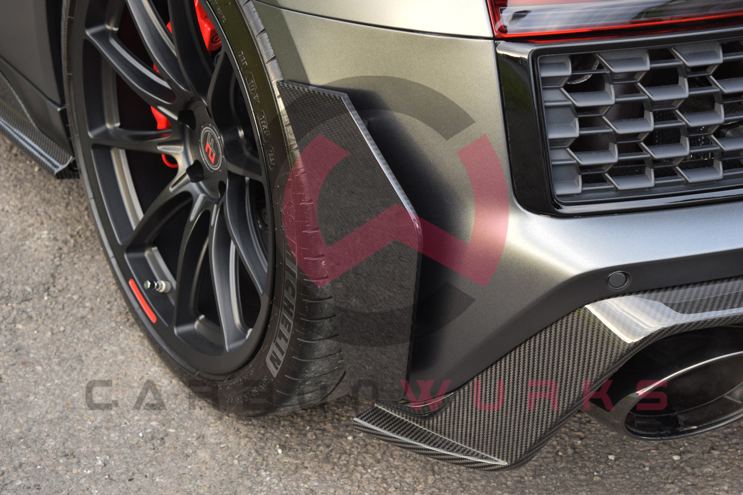 Audi R8 4S Facelift GT Carbon Fibre Rear Canards