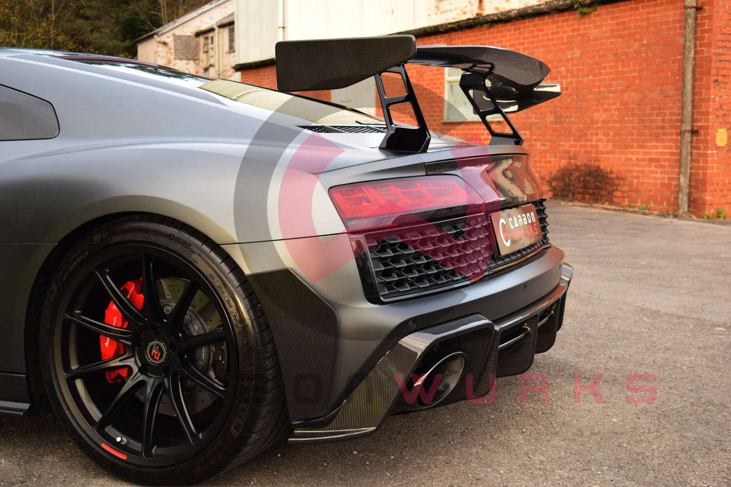 Audi R8 4S Facelift GT Carbon Fibre Rear Canards