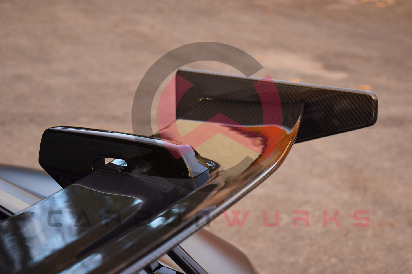 Audi R8 4S Facelift GT Carbon Fibre Swan Neck Boot Spoiler