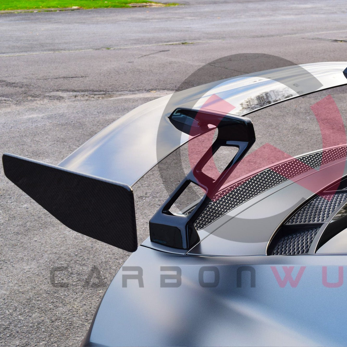 Audi R8 4S Facelift GT Carbon Fibre Swan Neck Boot Spoiler