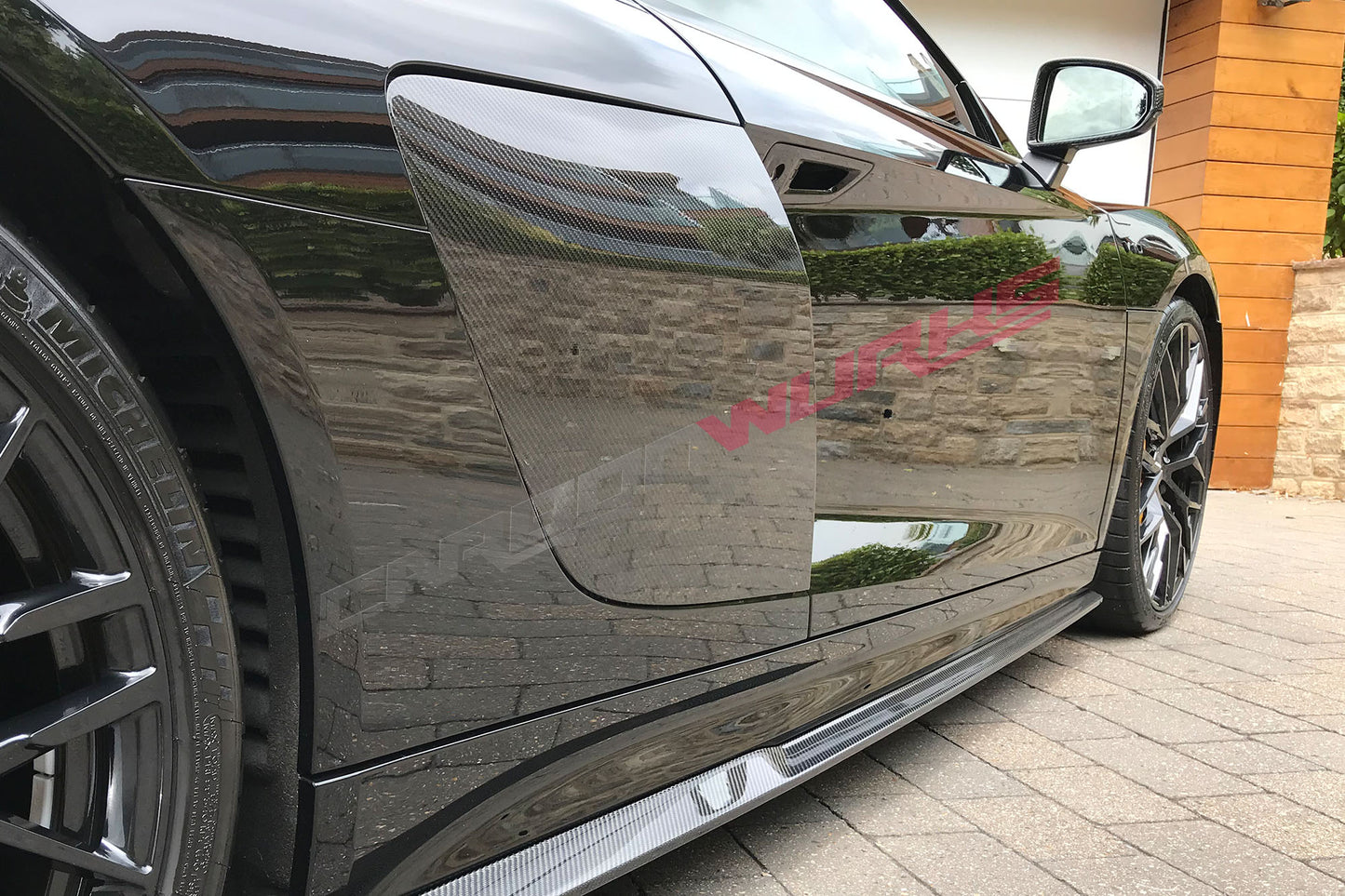 Audi R8 Gen 2 (4S) Carbon Fibre Side Blades (Fits 2016-2024)