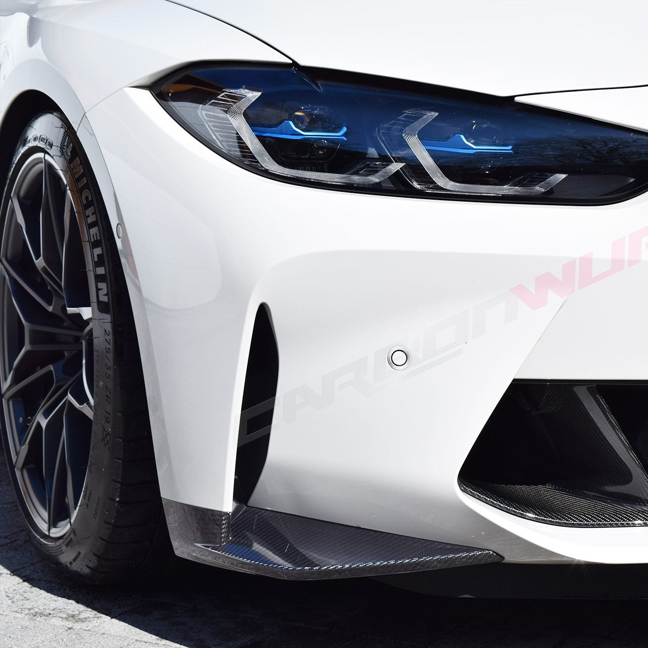 BMW M3 (G80 / G81) M4 (G82 & G83) CARBON FIBRE FRONT SIDE SPLITTERS