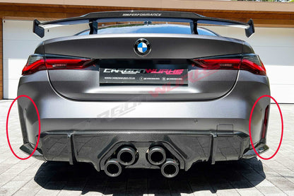 BMW M3 (G80 / G81) M4 (G82 & G83) CARBON FIBRE REAR REFLECTOR COVERS