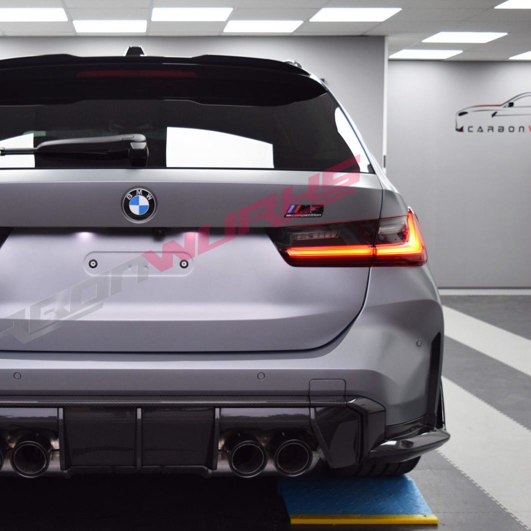 BMW M3 (G80 / G81) M4 (G82 & G83) CARBON FIBRE REAR DIFFUSER SURROUND ...
