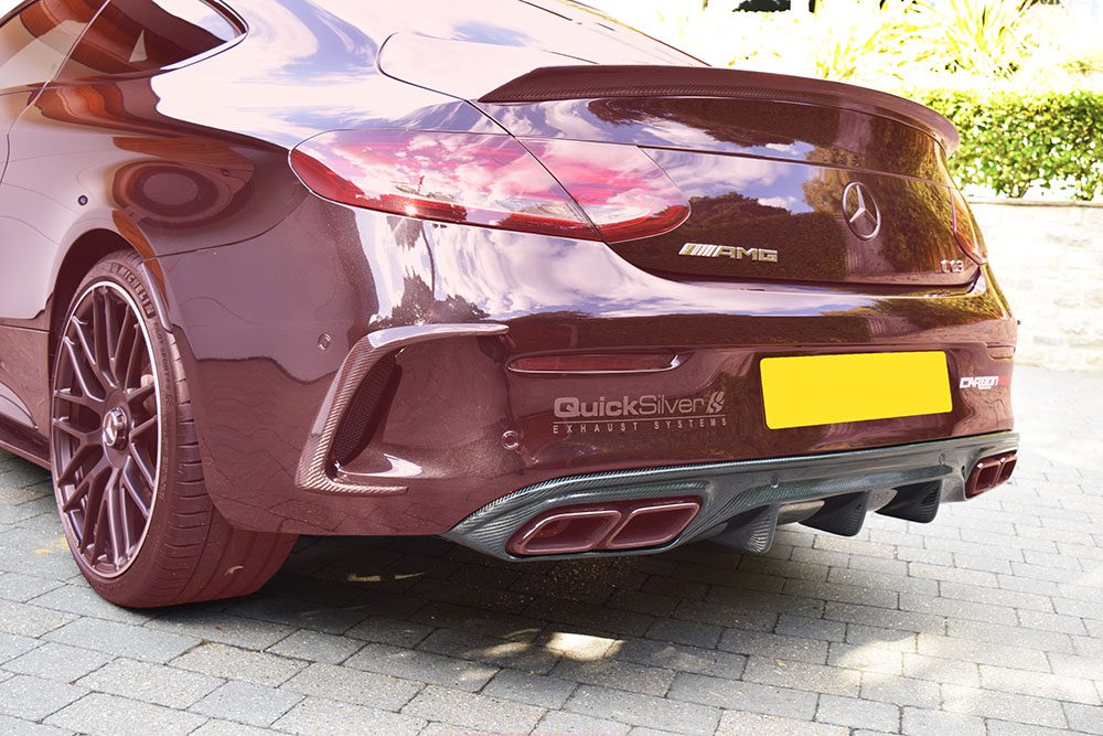 MERCEDES C63 COUPE & CONVERTIBLE CARBON FIBRE REAR DIFFUSER