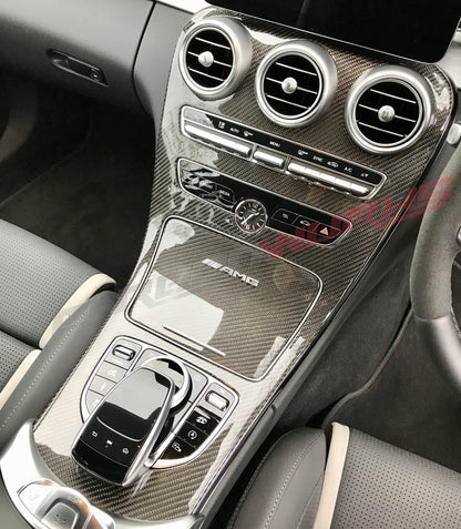 MERCEDES C63 / C-CLASS CARBON FIBRE CENTRE CONSOLE