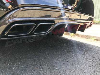 MERCEDES C63 SALOON & ESTATE CARBON FIBRE REAR DIFFUSER