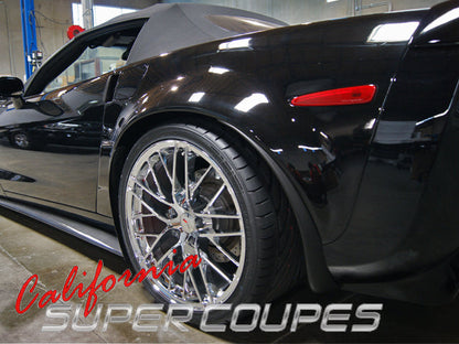 CSC ZLR super wide rear quarters for Corvette C6 Convertible