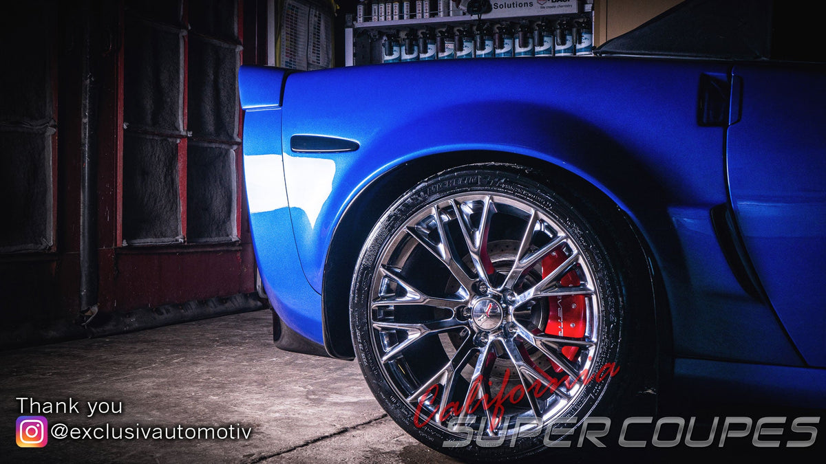 CSC super wide rear quarter on Corvette C6 Convertible – detail