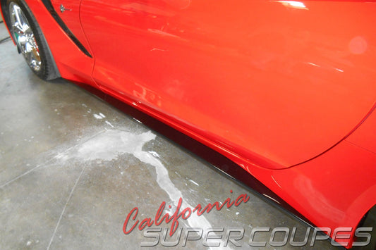 CSC straight-style side skirts for Corvette C7 – view 2