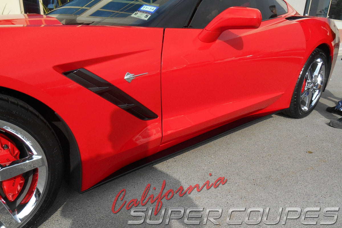 CSC straight-style side skirts for Corvette C7