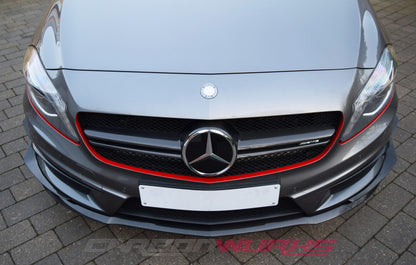 MERCEDES BENZ A-CLASS FRONT CANARDS + INTAKE SPOILERS