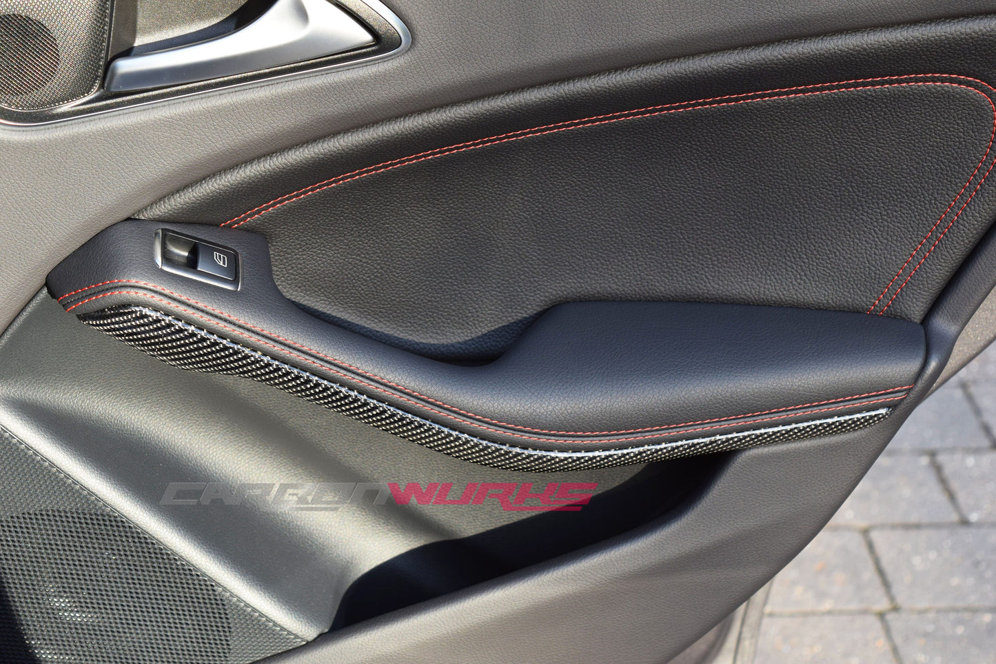 MERCEDES BENZ A-CLASS / CLA / GLA CARBON FIBRE DOOR CARD TRIMS