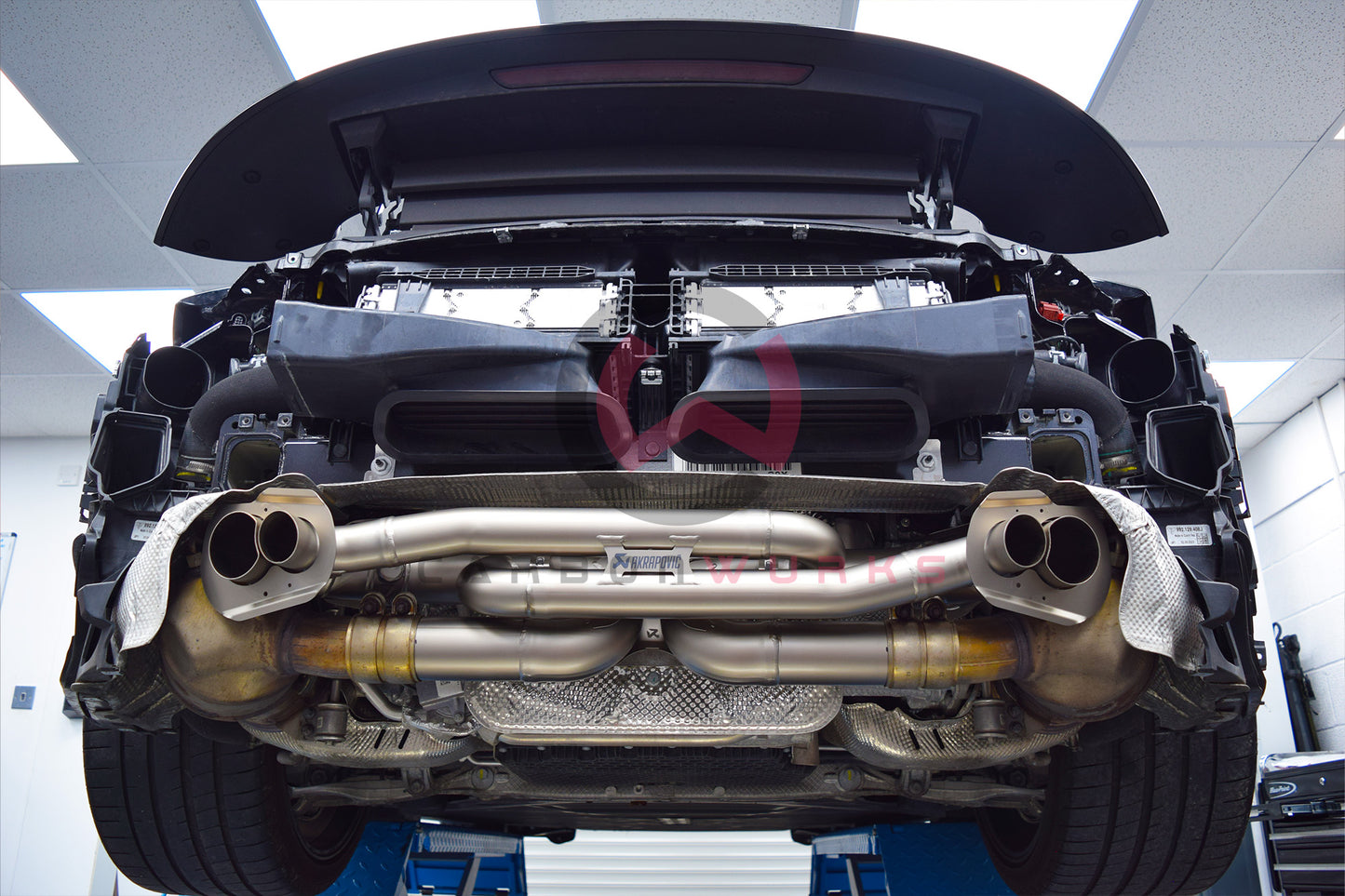 Akrapovic Porsche 911 Carrera / Cabriolet / Targa / S / 4 / 4S / GTS (992). Akrapovic Exhaust System Carbonwurks Poole Bournemouth Dorset