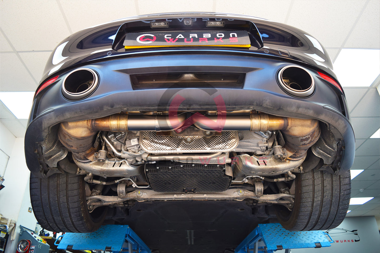 Akrapovic Porsche 911 Carrera / Cabriolet / Targa / S / 4 / 4S / GTS (992). Akrapovic Exhaust System Carbonwurks Poole Bournemouth Dorset