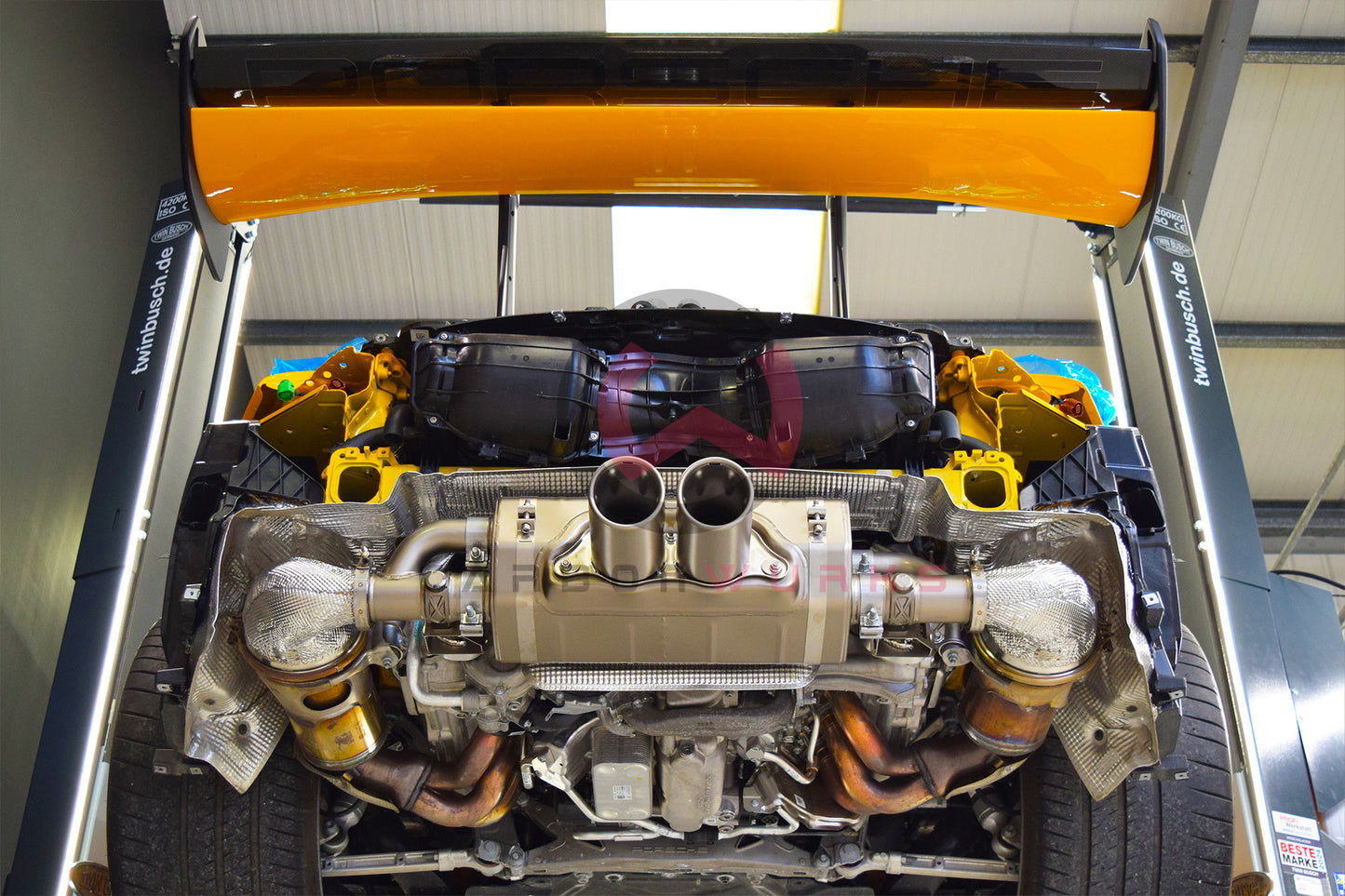 Akrapovic Porsche 911 GT3 RS (992) Akrapovic Exhaust System Carbonwurks Poole Bournemouth Dorset