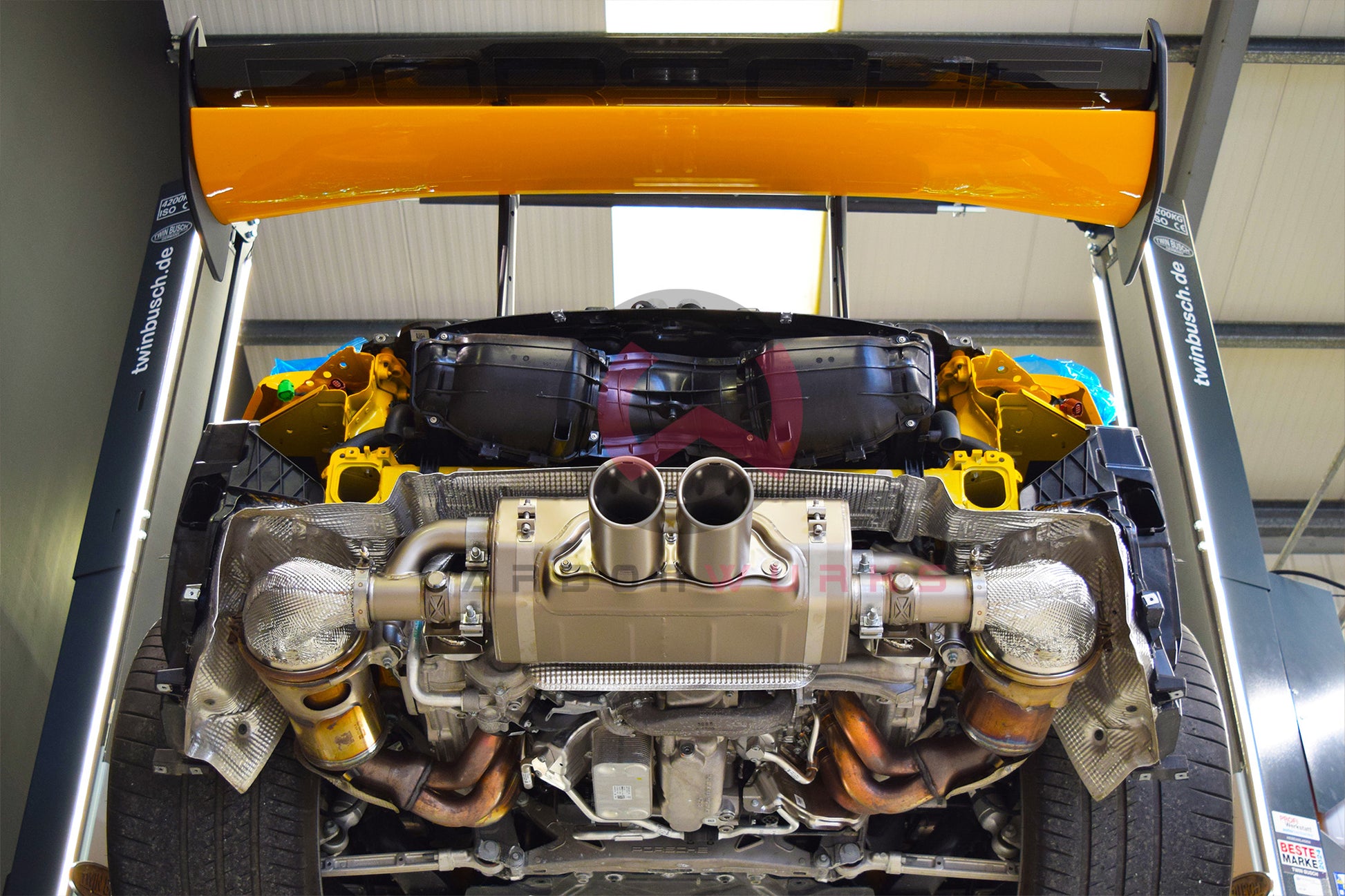 Akrapovic Porsche 911 GT3 RS (992) Akrapovic Exhaust System Carbonwurks Poole Bournemouth Dorset