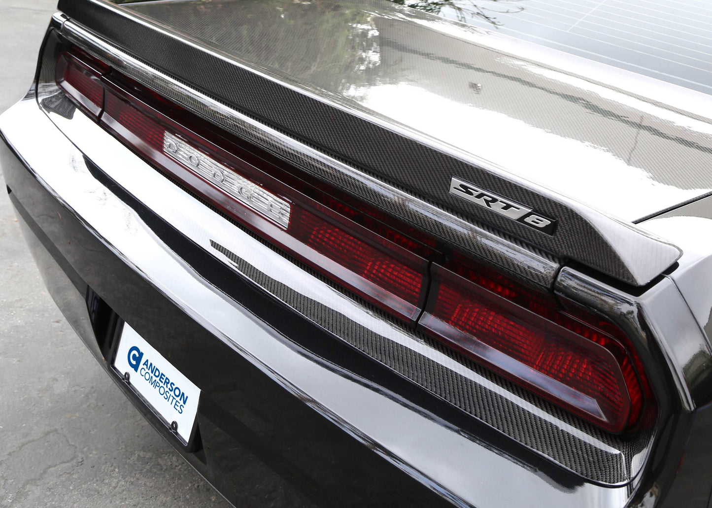 2008 - 2014 Challenger Carbon Fiber Upper Tail Light Surround