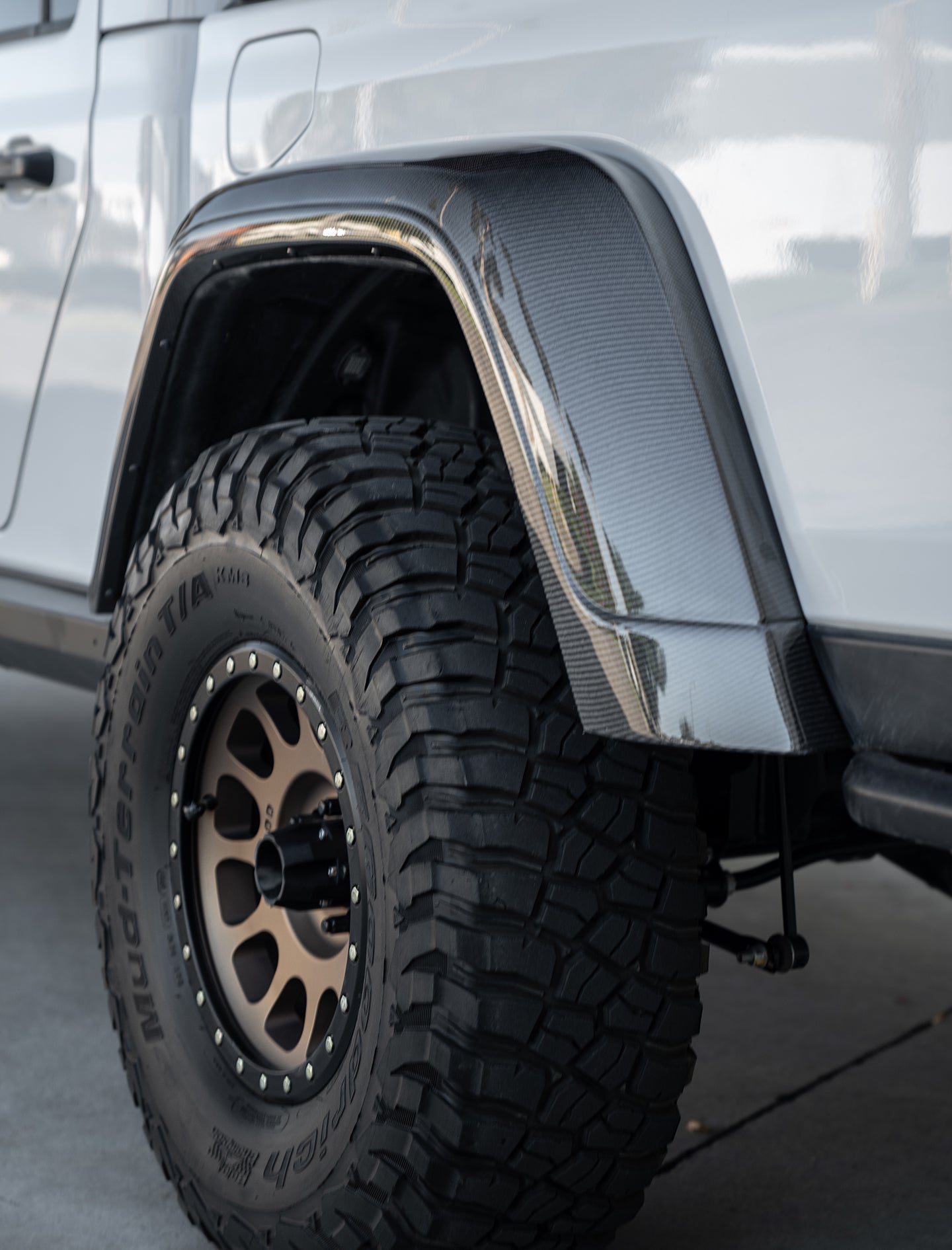 2020-2024 Jeep  Gladiator (JT) Carbon Fiber Rear Fender Flares (Pair)