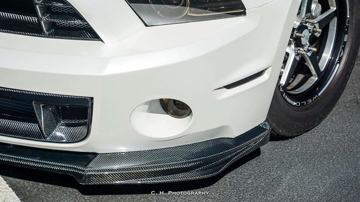 2010 - 2014 Mustang Shelby GT500 Type-OE Carbon Fiber Front Lip