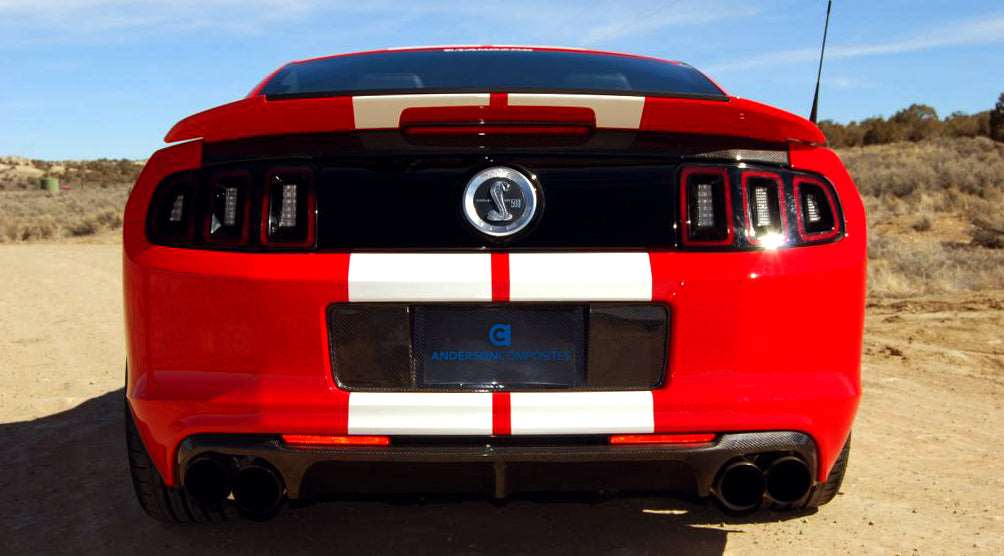 2013 - 2014 Mustang / Shelby GT500 / BOSS 302 Carbon Fiber License Plate Panel