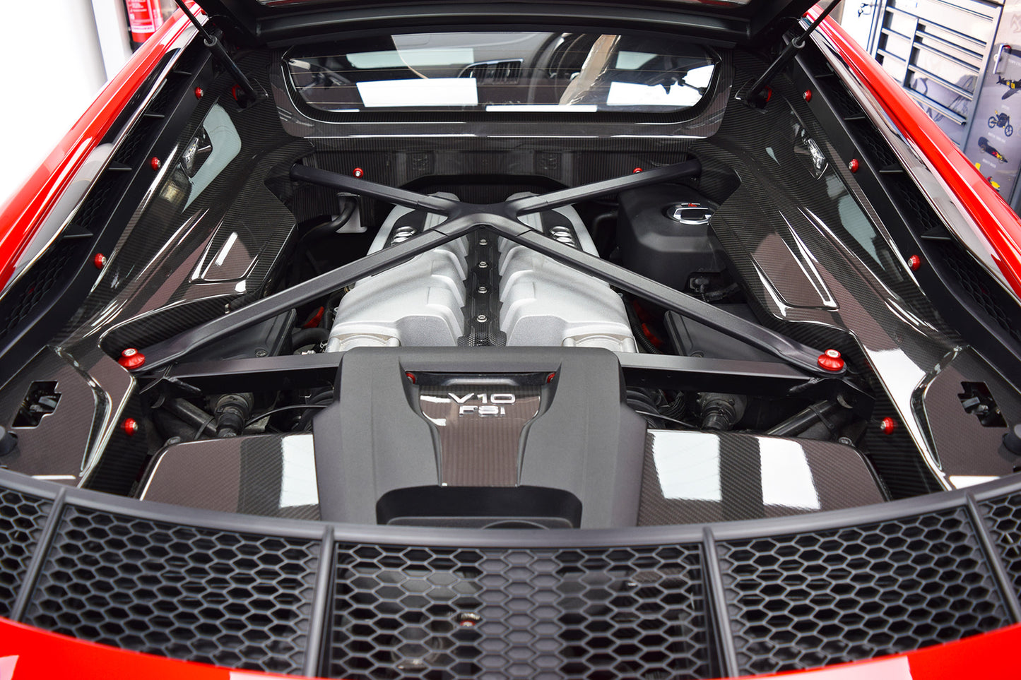 Audi R8 4S Coupe Gen 2 Billet Engine Dress Up Kit (Fits 2016-2024)