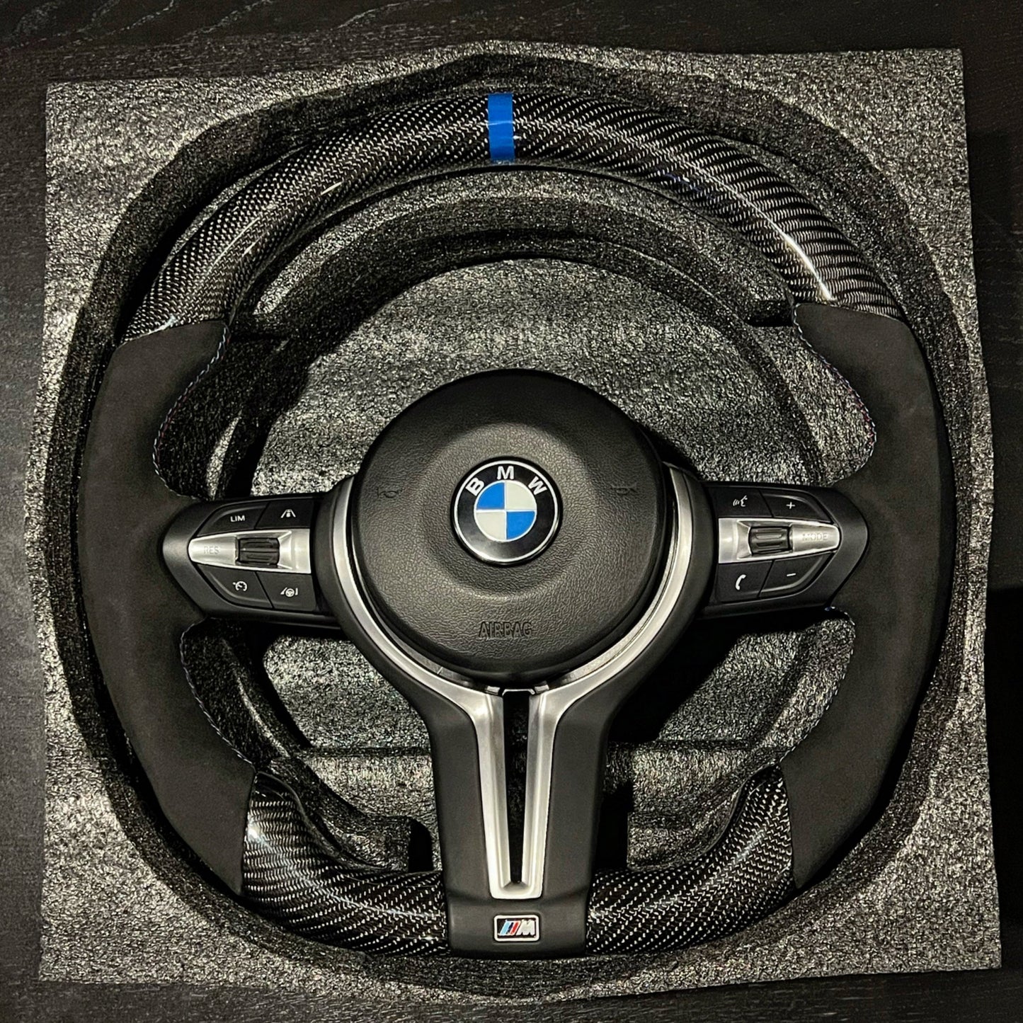 BMW F-Series Carbon Fiber Steering Wheel - Fits M2, M3, M4, 2,3,4 Series