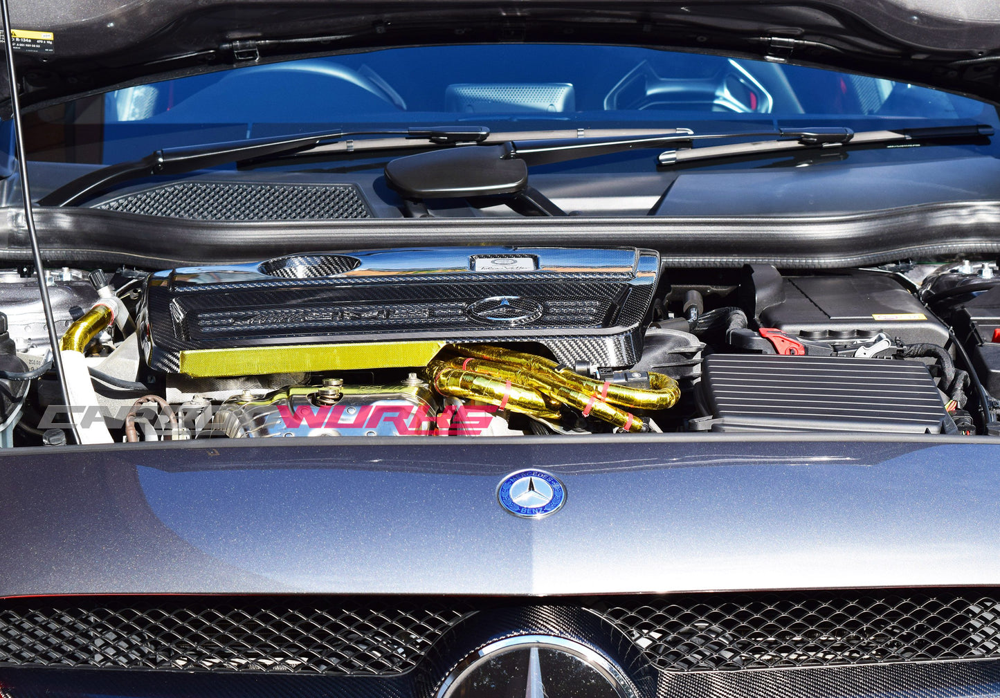 MERCEDES A45 / CLA45 / GLA45 CARBON FIBRE ENGINE COVER