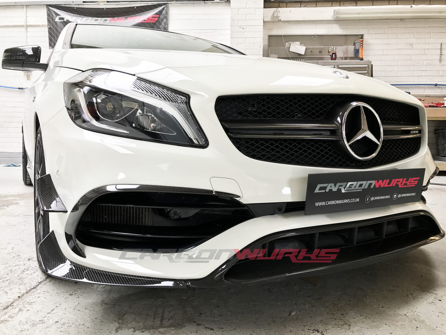 FACELIFT A45 “BLACK SERIES” FRONT CARBON FIBRE AERO PACK