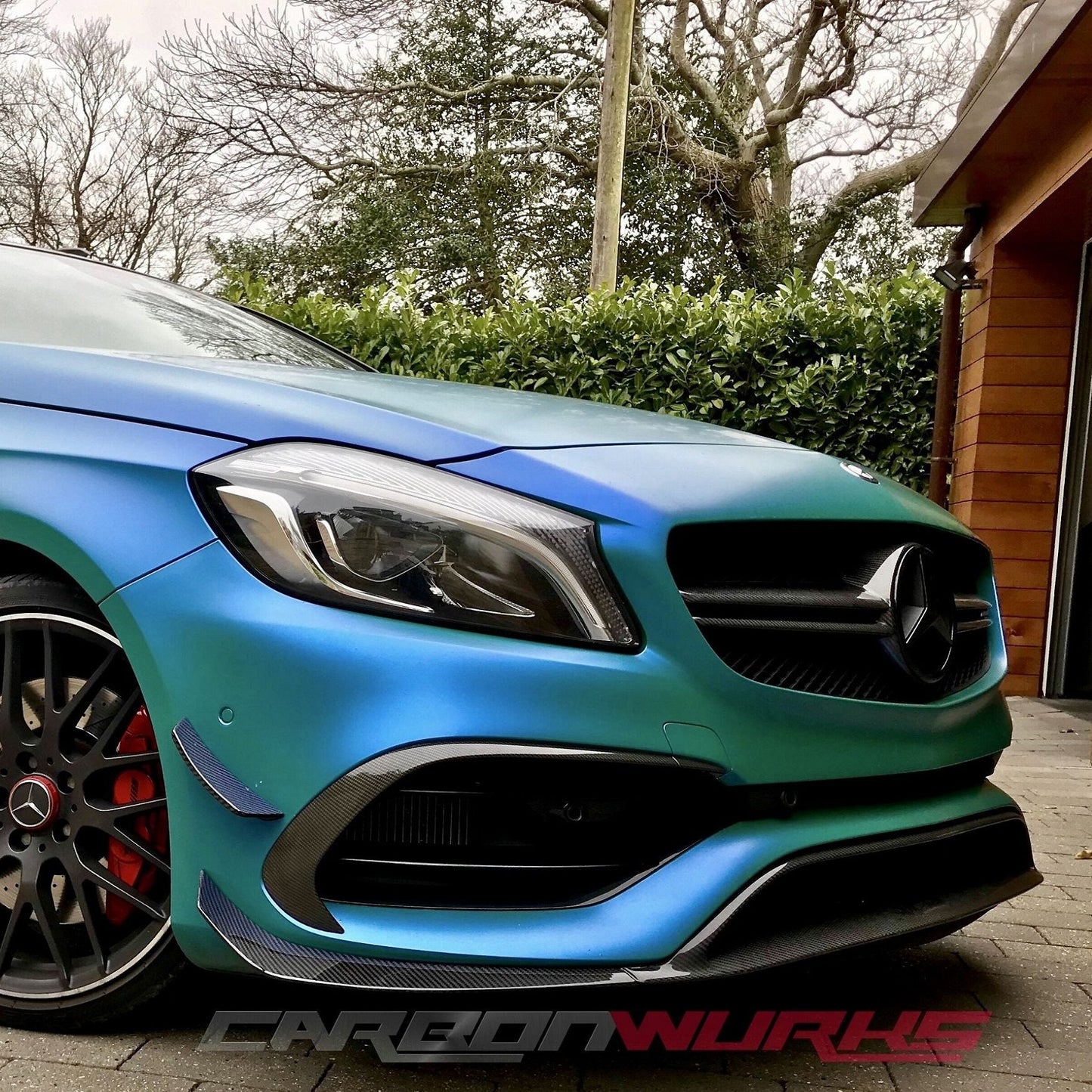 FACELIFT A45 “BLACK SERIES” FRONT CARBON FIBRE AERO PACK