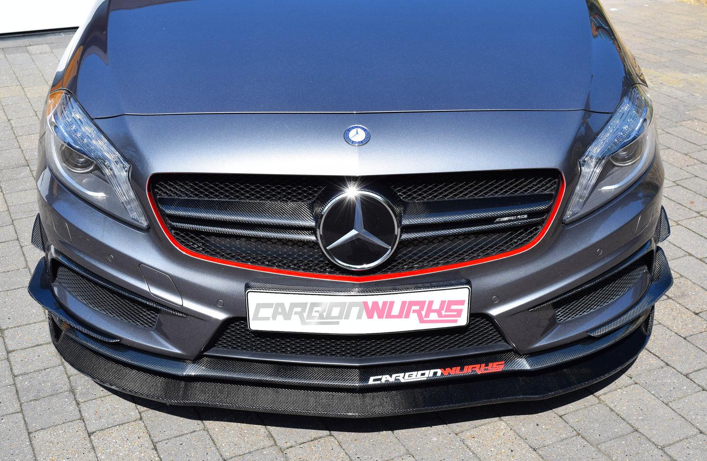 MERCEDES A-CLASS CARBON FIBRE FRONT SPOILER