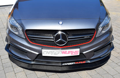 MERCEDES A-CLASS CARBON FIBRE FRONT SPOILER