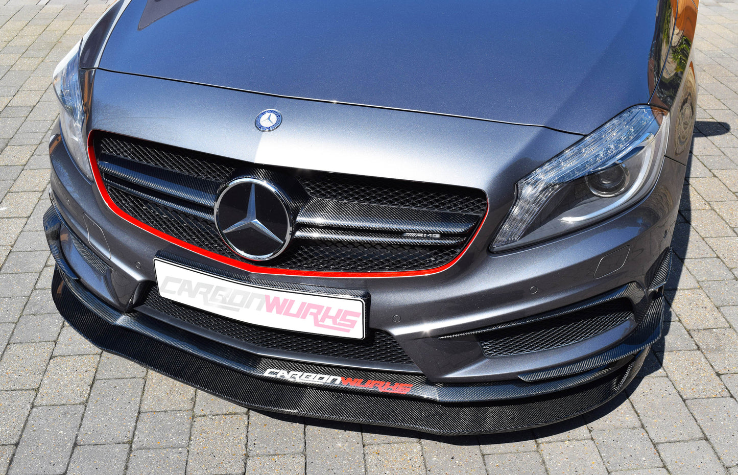 MERCEDES A-CLASS CARBON FIBRE FRONT SPOILER