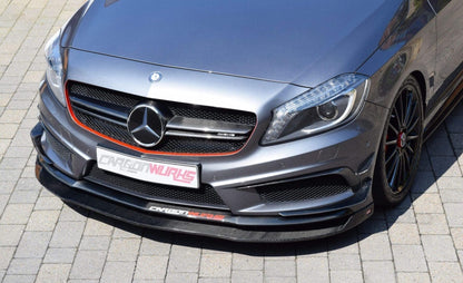 MERCEDES A-CLASS CARBON FIBRE FRONT SPOILER