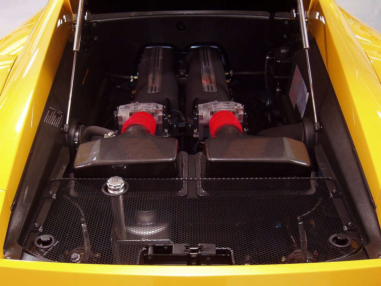 Autobunch ® 2004-2008 Lamborghini Gallardo Red Silicone Intake Hoses. Sold as Set