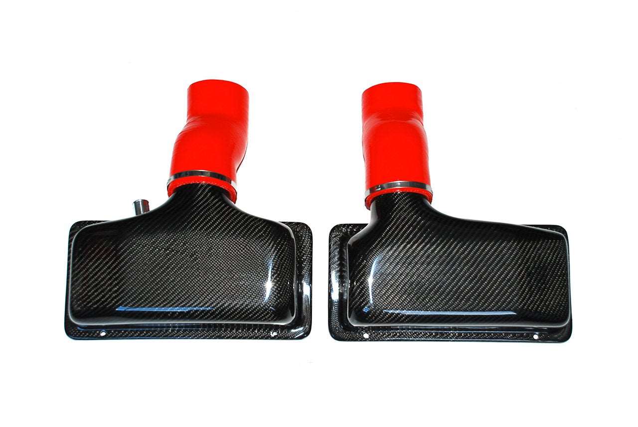 Autobunch ® 2004-2008 Lamborghini Gallardo Carbon Fiber Airboxes with Silicone Hose Kit Included